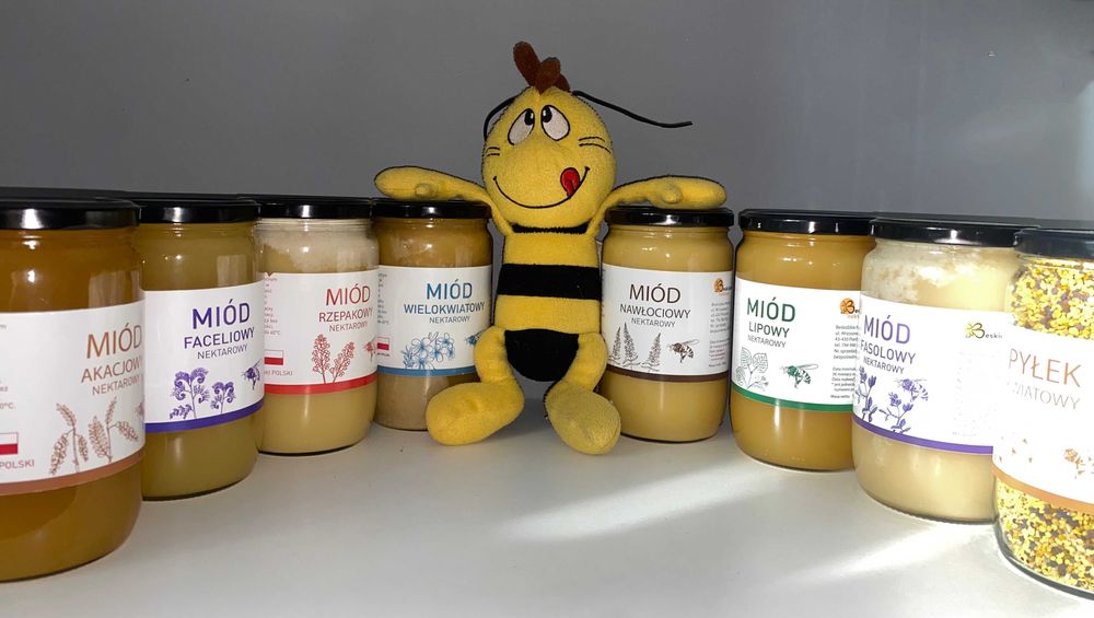 Miód lipowy akacjowy rzepakowy faceliowy nawłociowy fasolowy 1KG 2025
