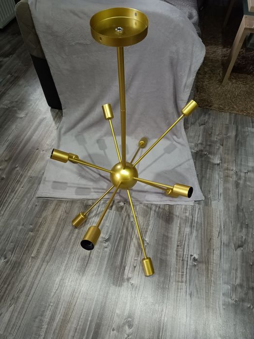 Lampa sufitowa złota