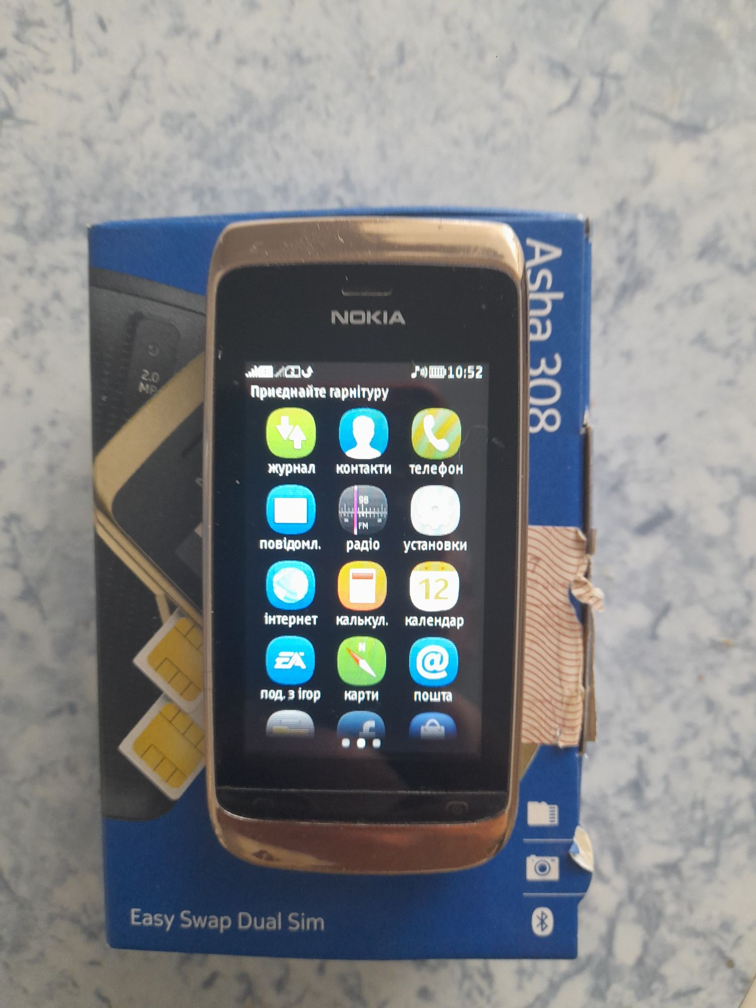 Nokia asha 308 (сенсорный).