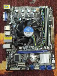 Плата  ASRock  H61M-VS +Intel i3 2100  3,1Ghz + 8Gb RAM