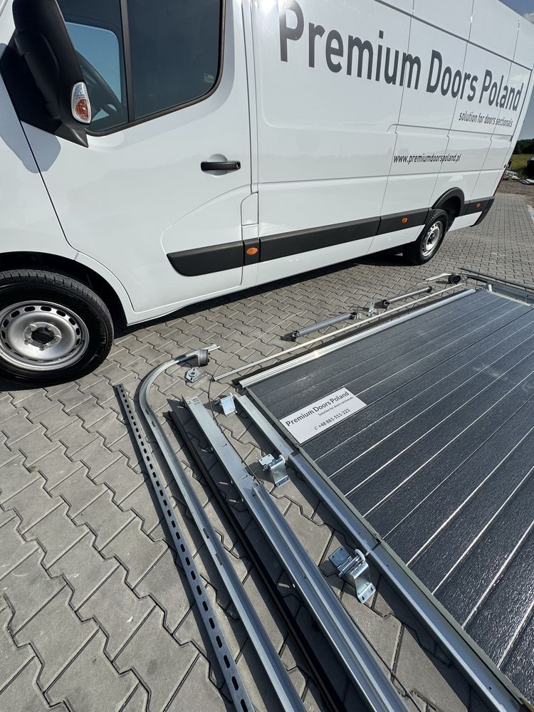 Zestaw kompletnej bramy segmentowej BRAMA Segmentowa ANTRACYT  2,5x2,5