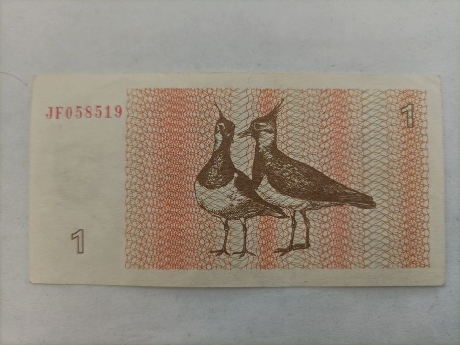 banknot 1 Talon Litwa 1992 rok