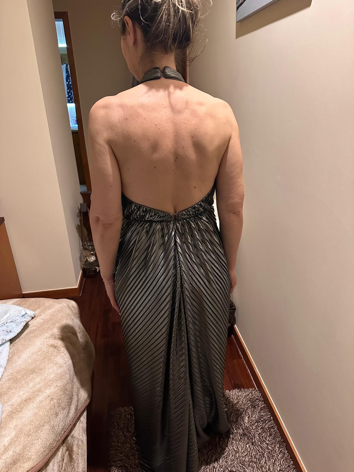 Vestido de cerimónia cor prata