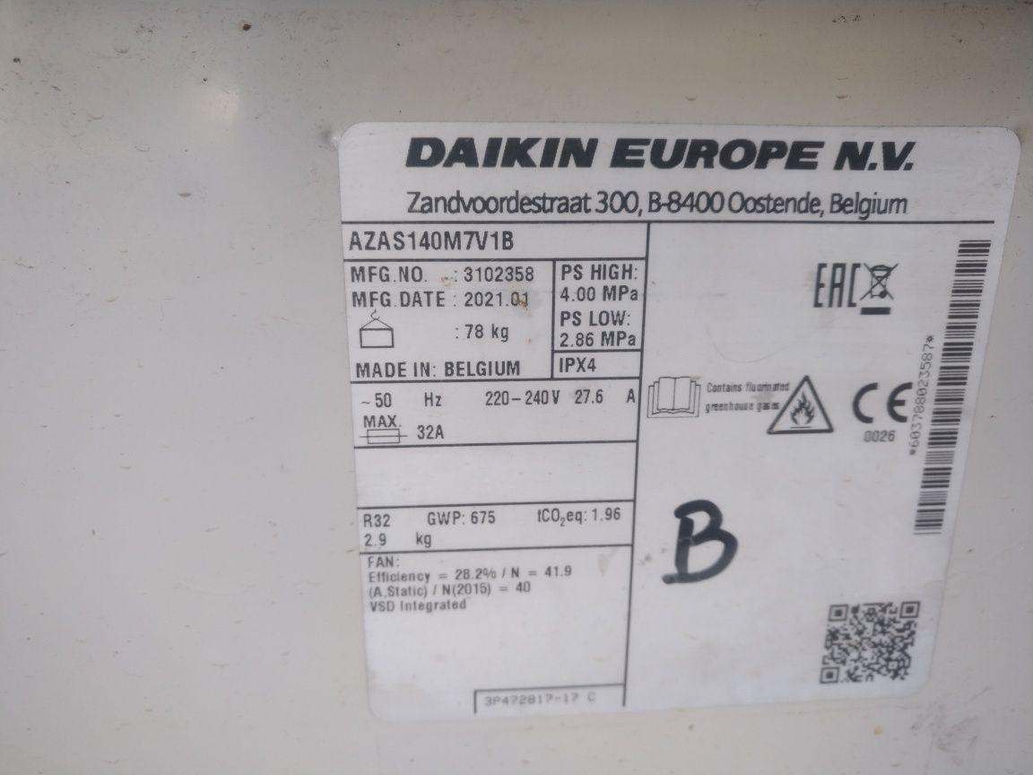 Klimatyzator Daikin 10kw 3f stan d.db jak nowy