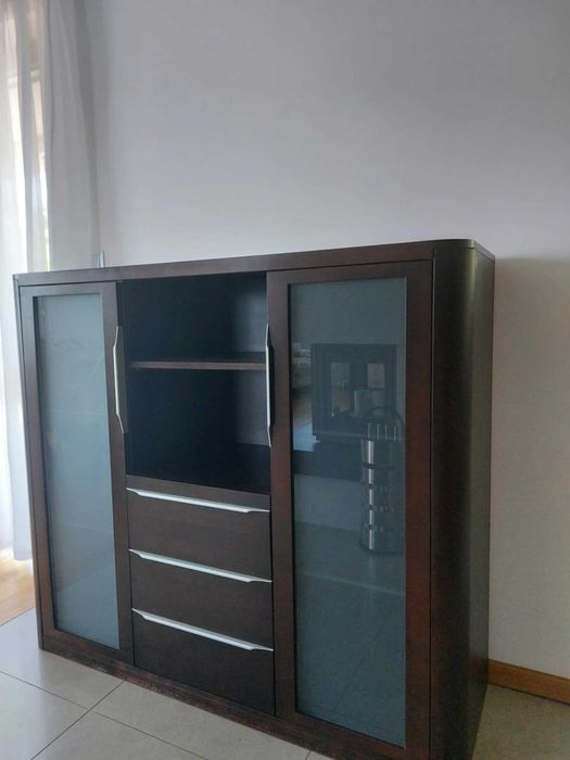 Witryna/ komoda, przeszkona, szuflady, marka KLOSE lite drewno