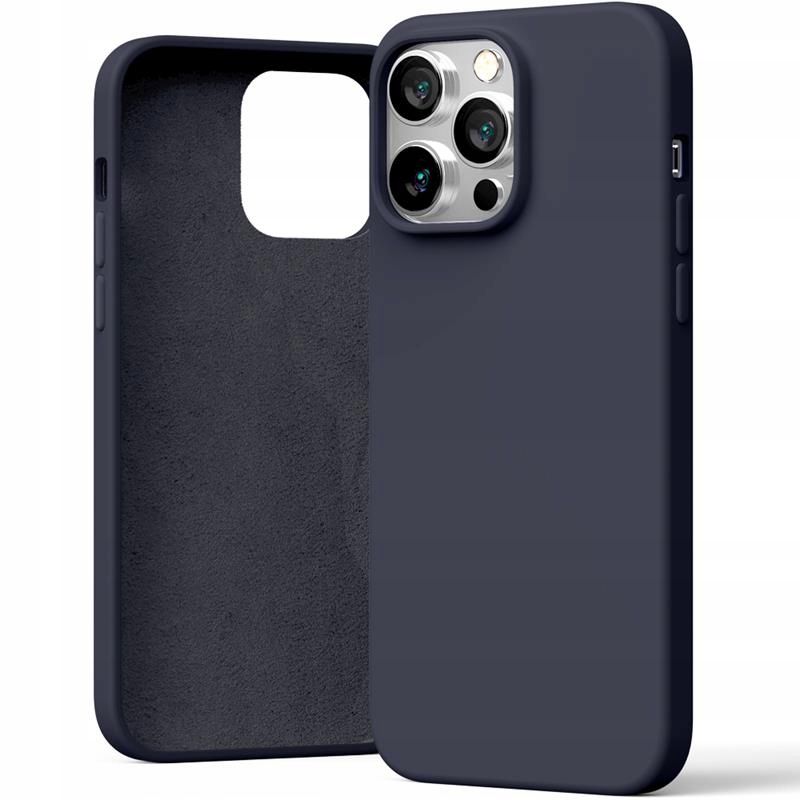 Etui do iPhone 15 Pro Mercury Silicone granatowe