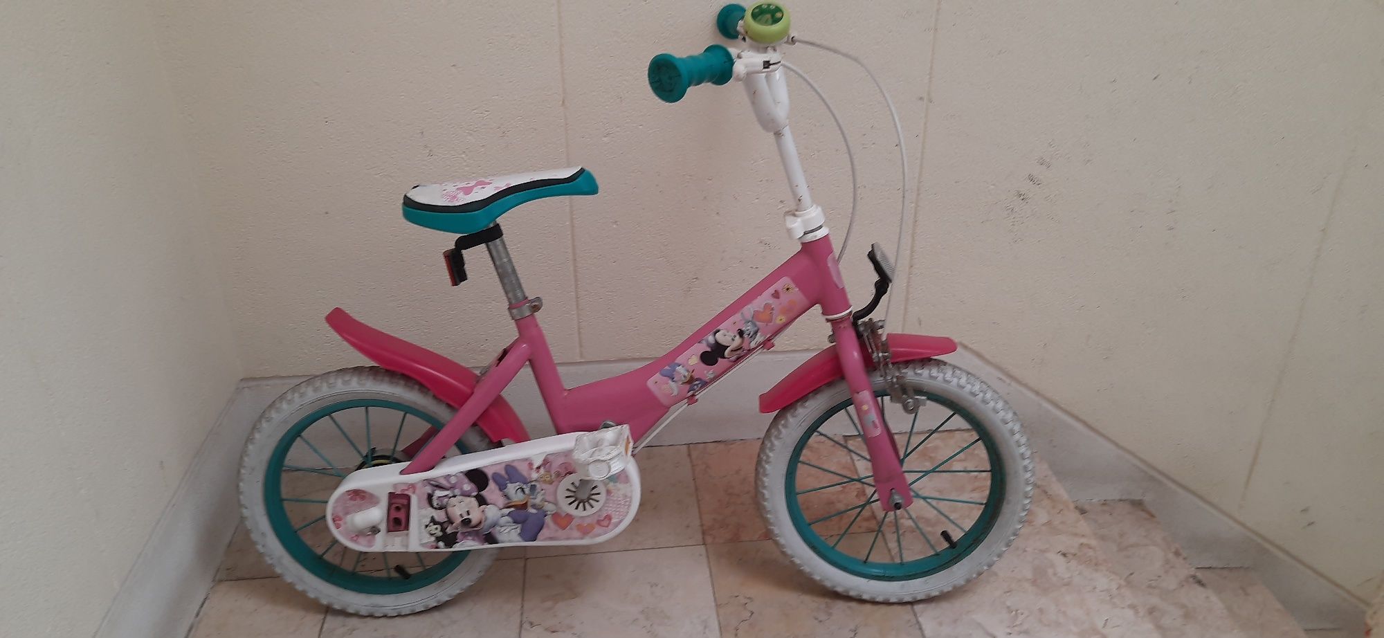 Bicicleta  Minnie de criança dos 4-6 anos roda 14"