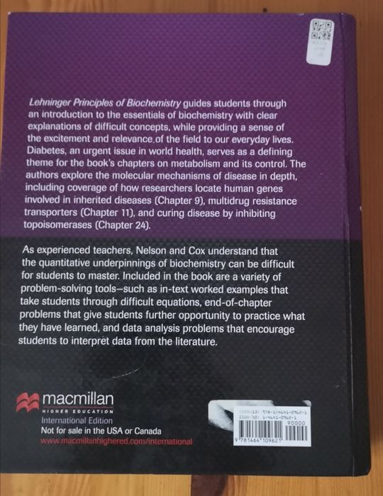 PRINCIPLES OF BIOCHEMISTRY Lehninger (Nelson i Cox) 2013