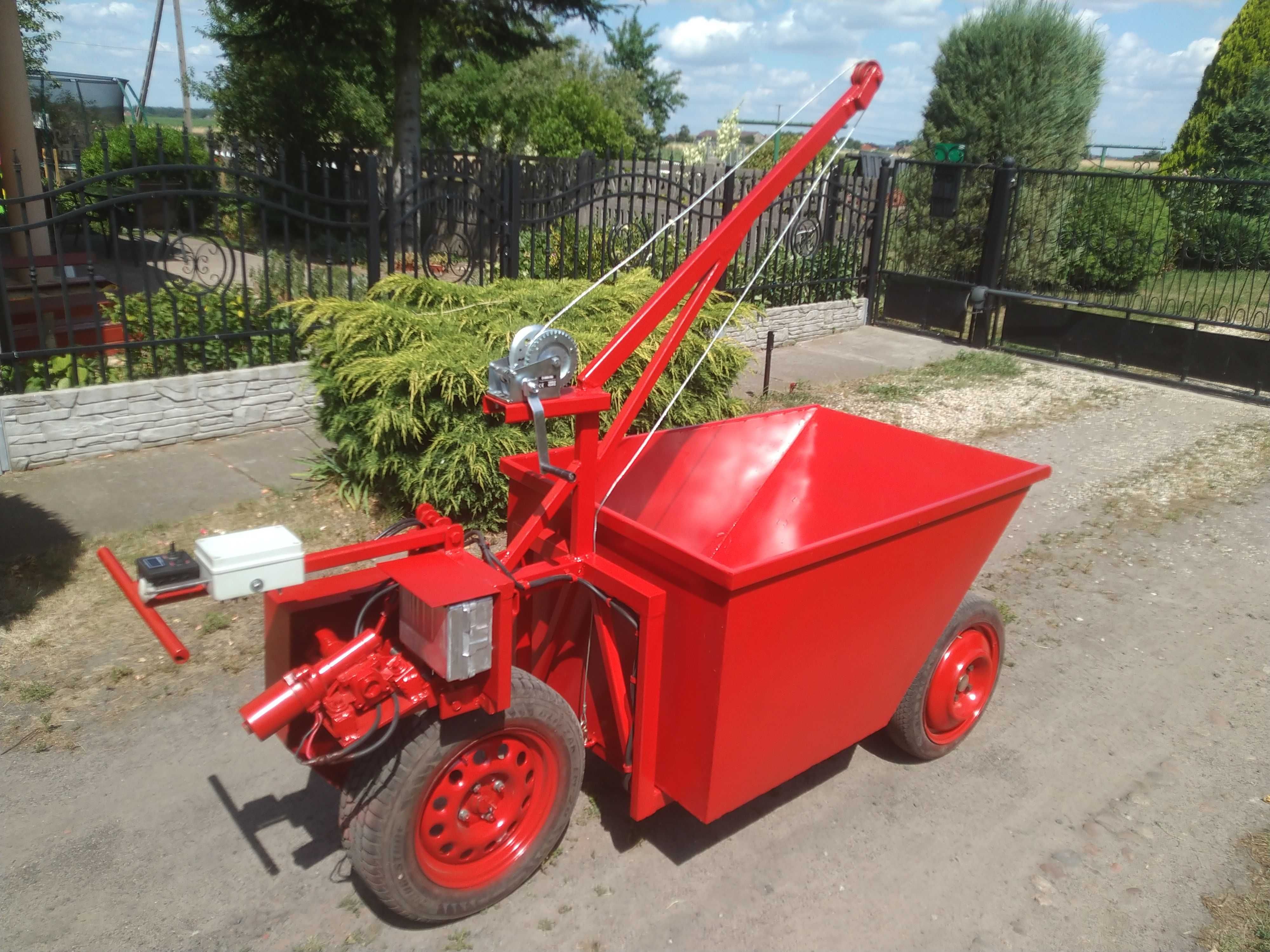 NOWE wodzidło taczka elektryczna 518 l pojemności kiper