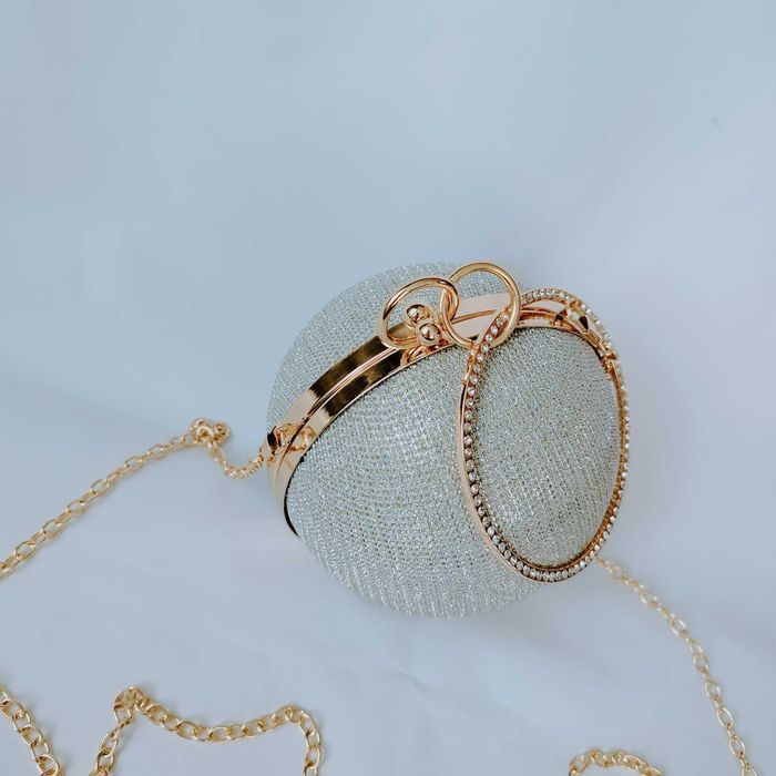 Nowa damska kopertówka torebka glamur kula glamur do ręki i na ramię