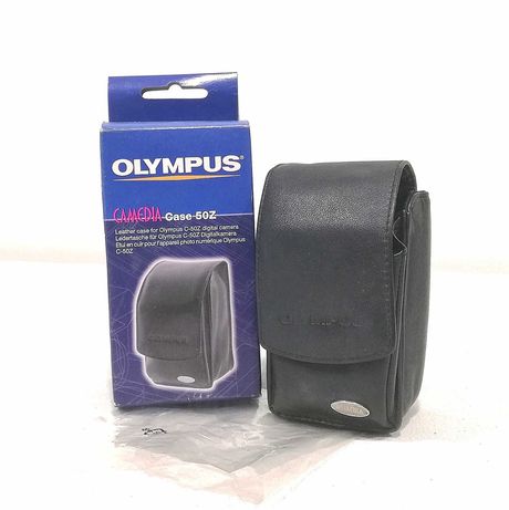 Bolsa Olympus Case 50Z em pele para máquina fotográfica