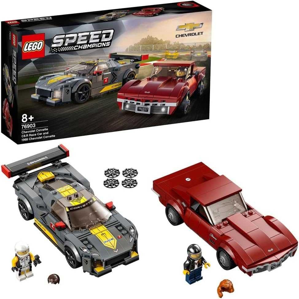 LEGO 76903 – Speed Champions: Samochody wyścigowe Chevrolet Corvette!