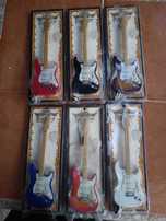 Miniatura Replica Guitarra Strato Escala de 1:4
