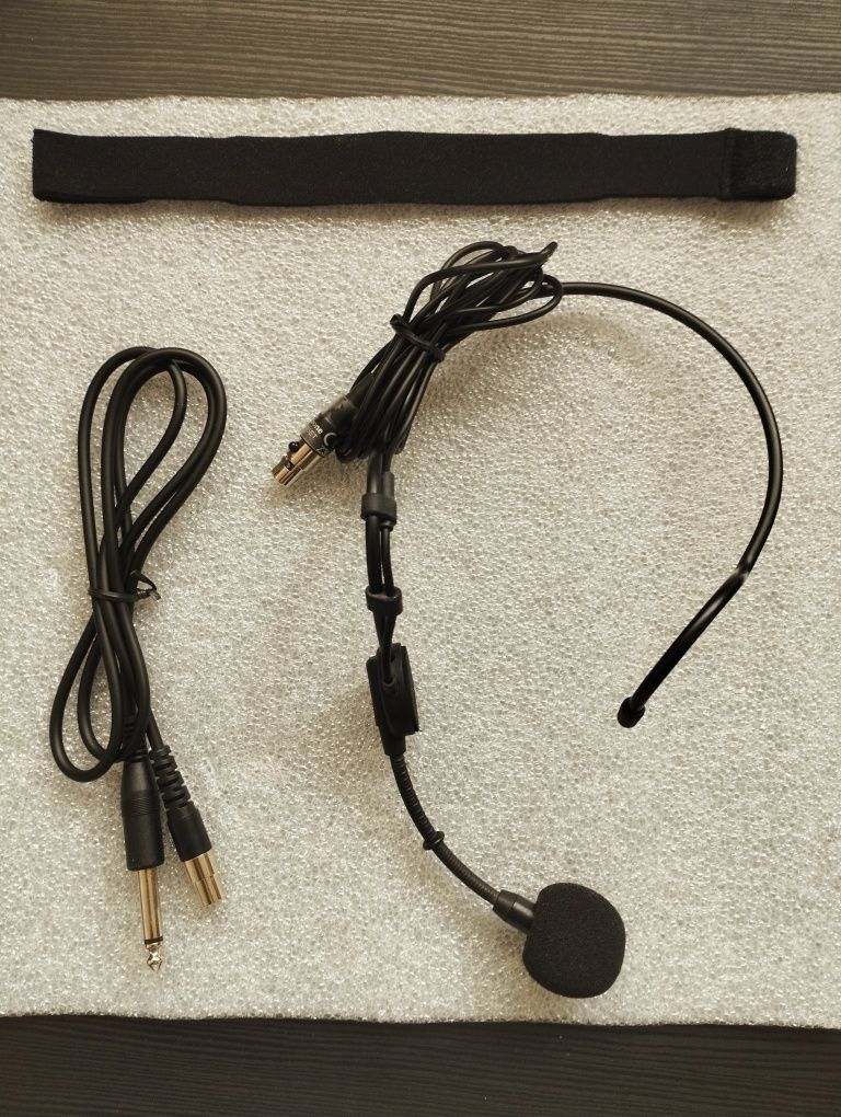 Microfone headset e Receptor Wireless