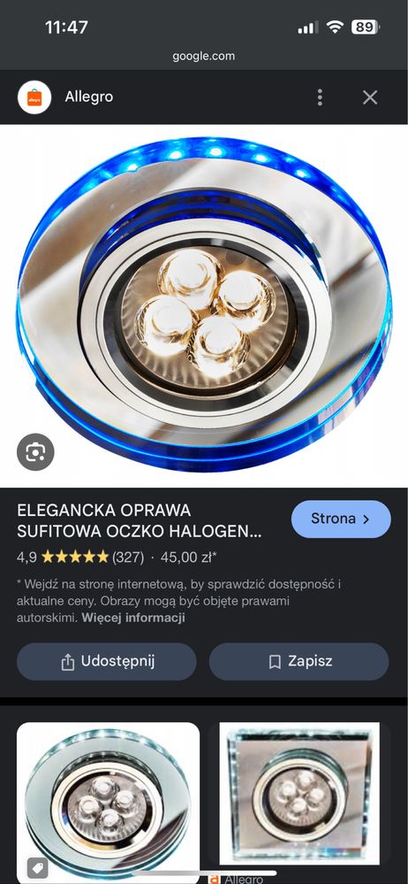 Oprawa oświetleniowa sufitowa led 20sztuk