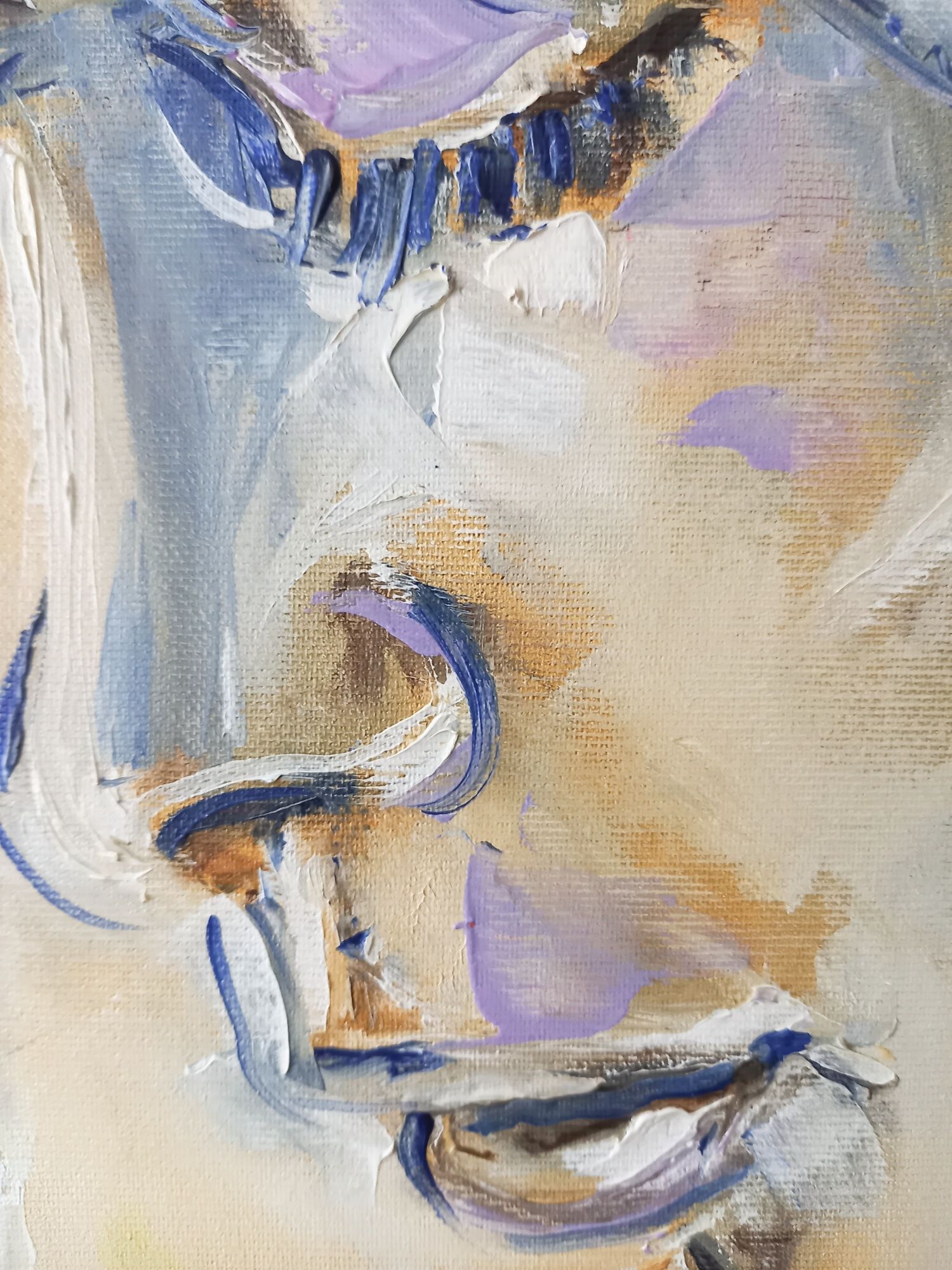 Obraz olejny.  Portret dziewczyny