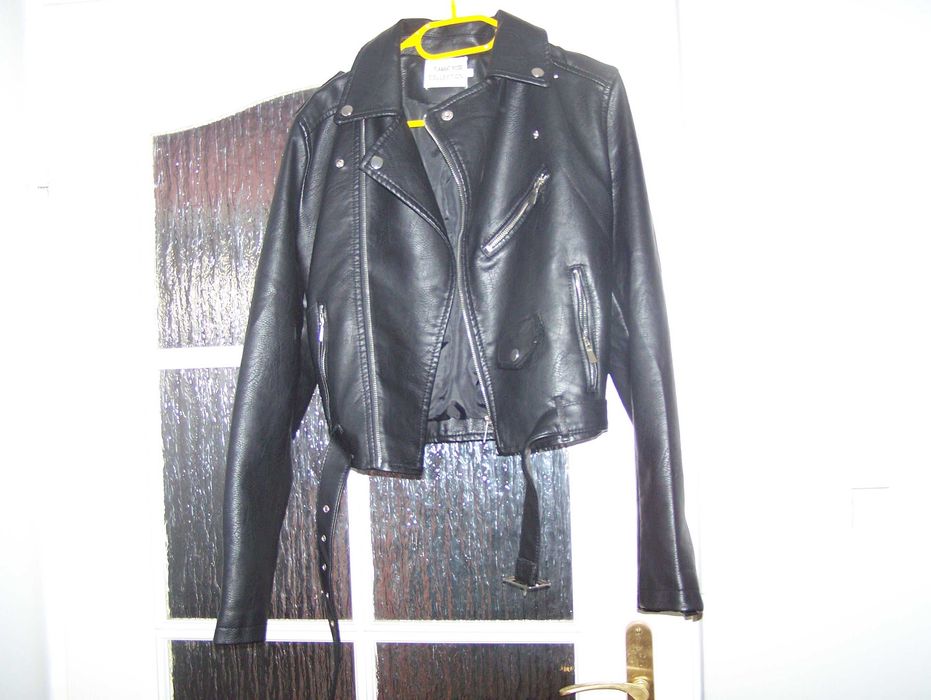 Kurtka ramoneska z paskiem rozmiar L