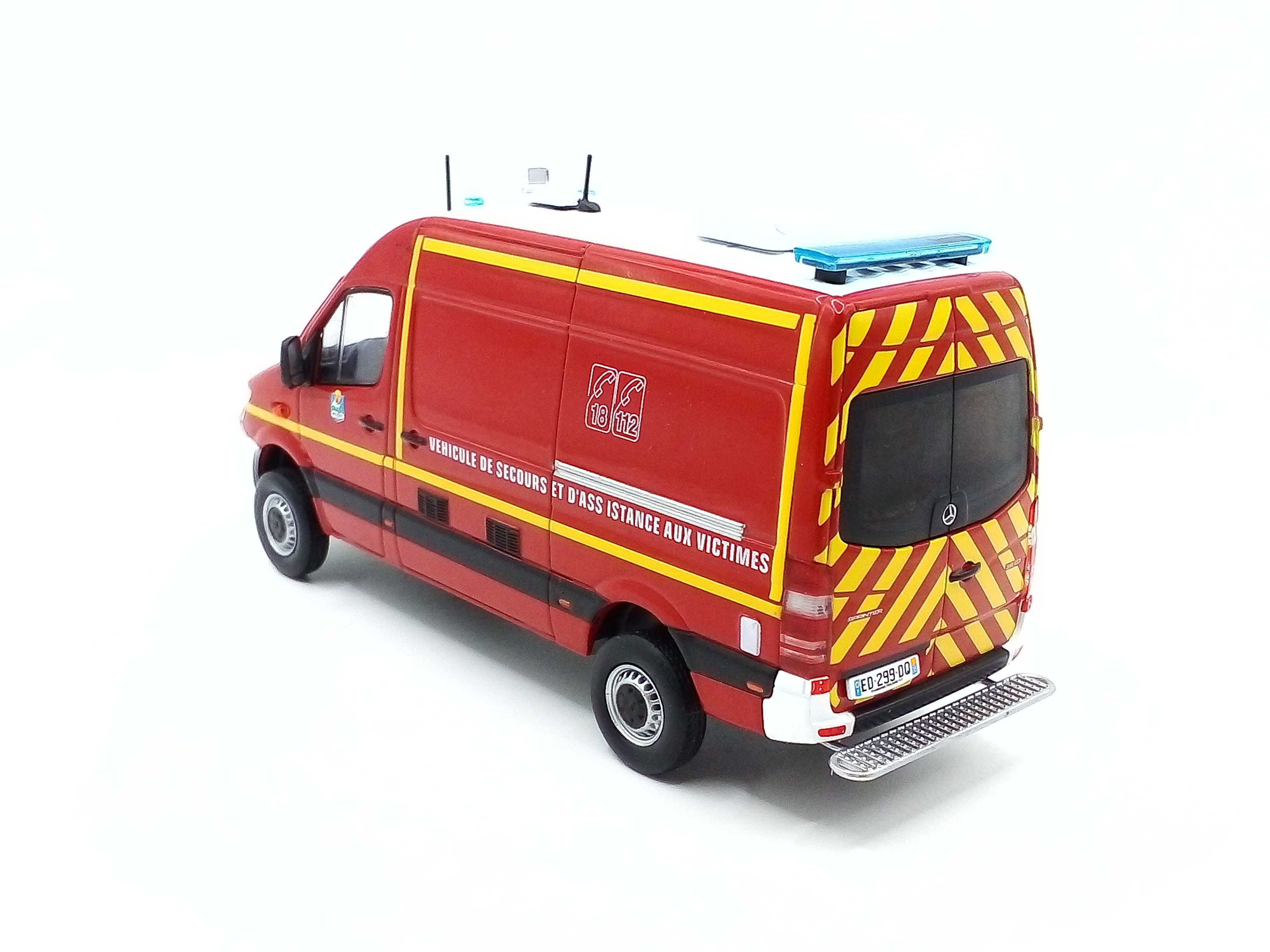 Mercedes-Benz Sprinter Straż Pożarna - skala 1:43 - Hachette