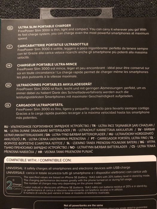 Powerbank 3000h da cellularline (NOVA)