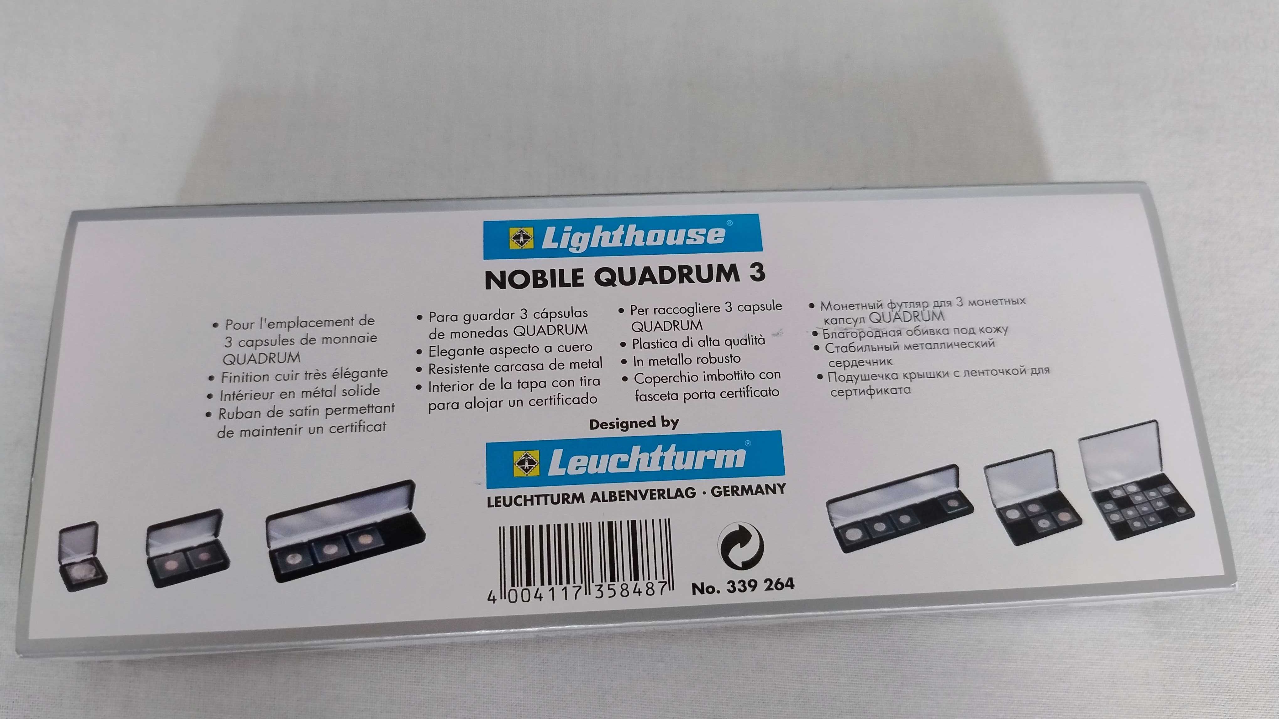 Leuchtturm Nobile nowe etui na 3 monety
