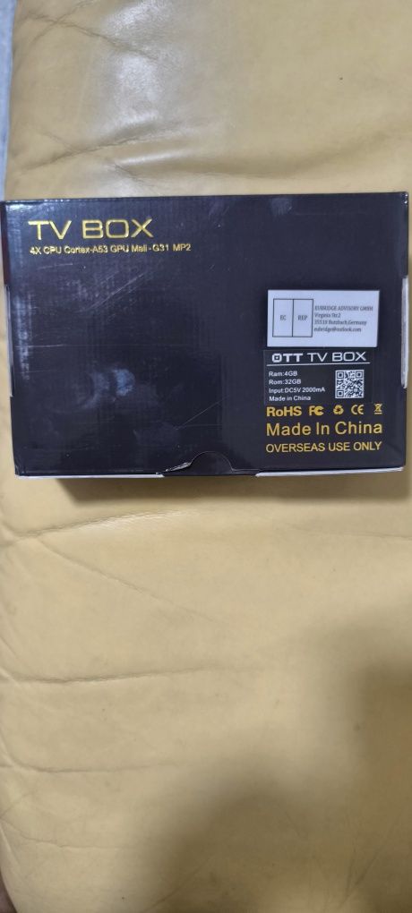 TV Box T95 Max Android 4GB+32GB Como Nova