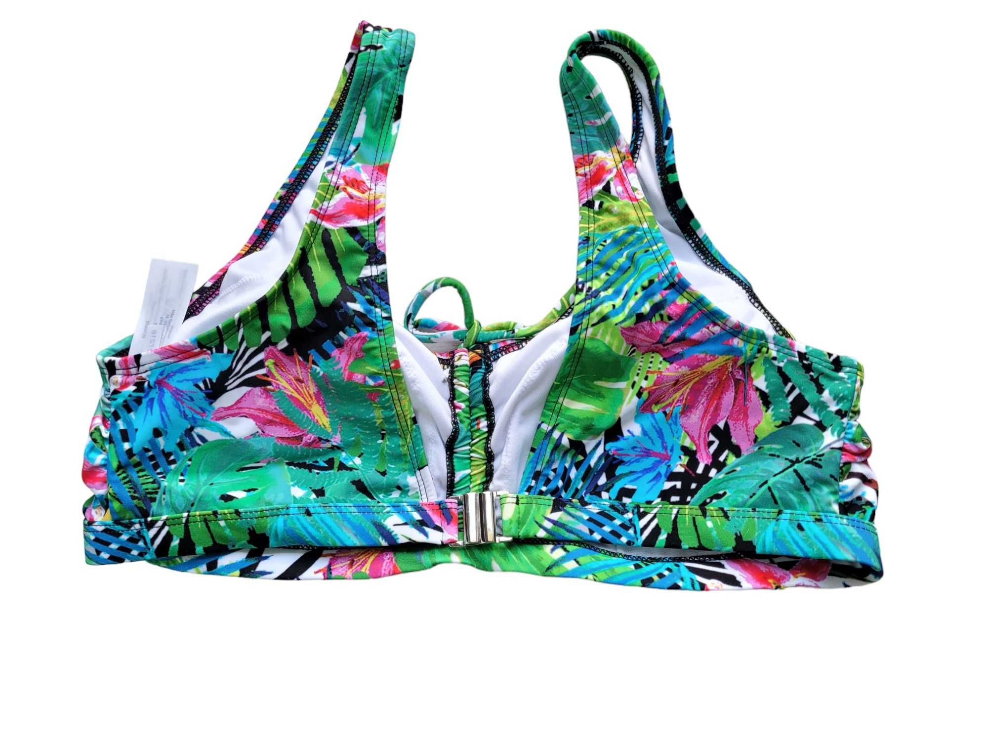 Nowy strój kostium kąpielowy 42,XL bikini liście komplet BonPrix