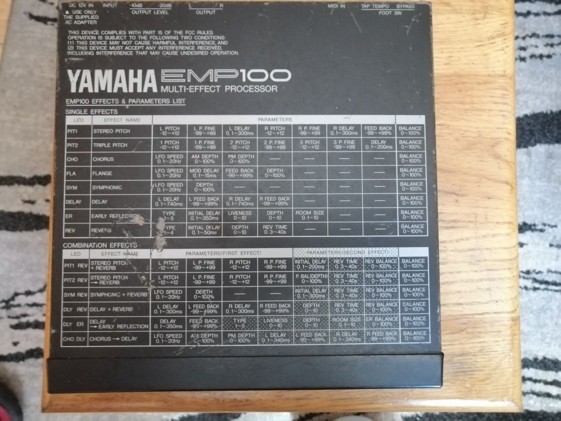 Мульти-ефект процесор Yamaha EMP100 для гітари і не тільки...