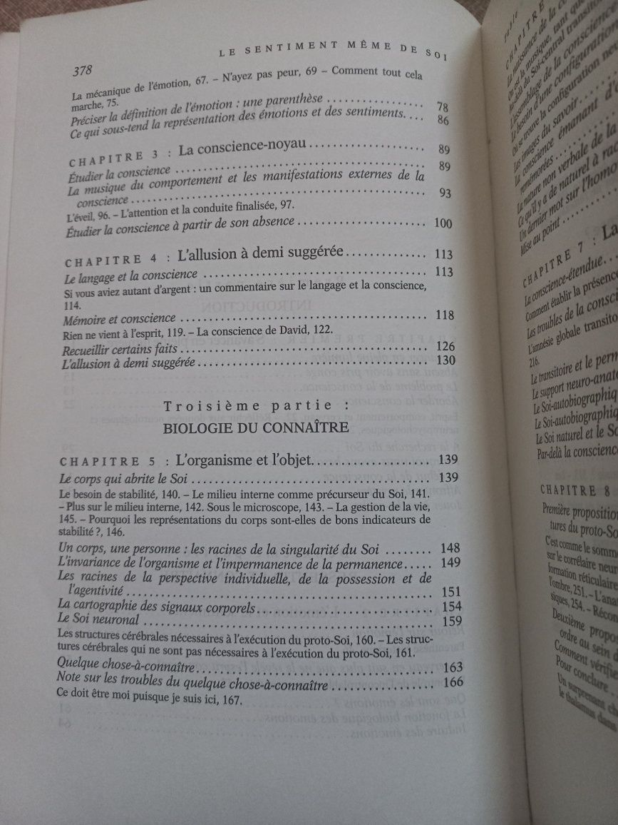 Le Sentiment de Soi de Antonio Damásio