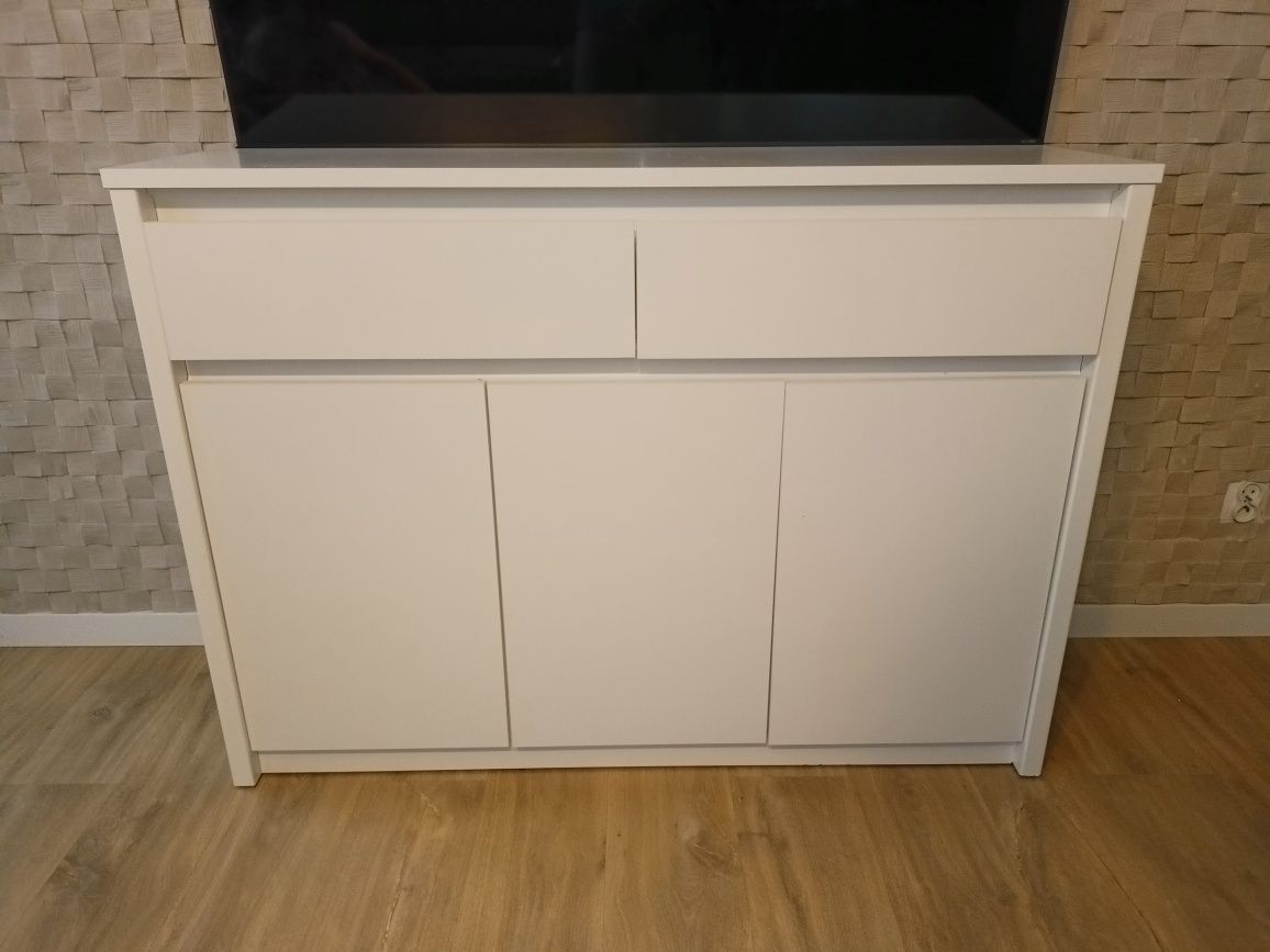 Komoda biała do salonu sypialni Agata Meble Erden 3D2S
