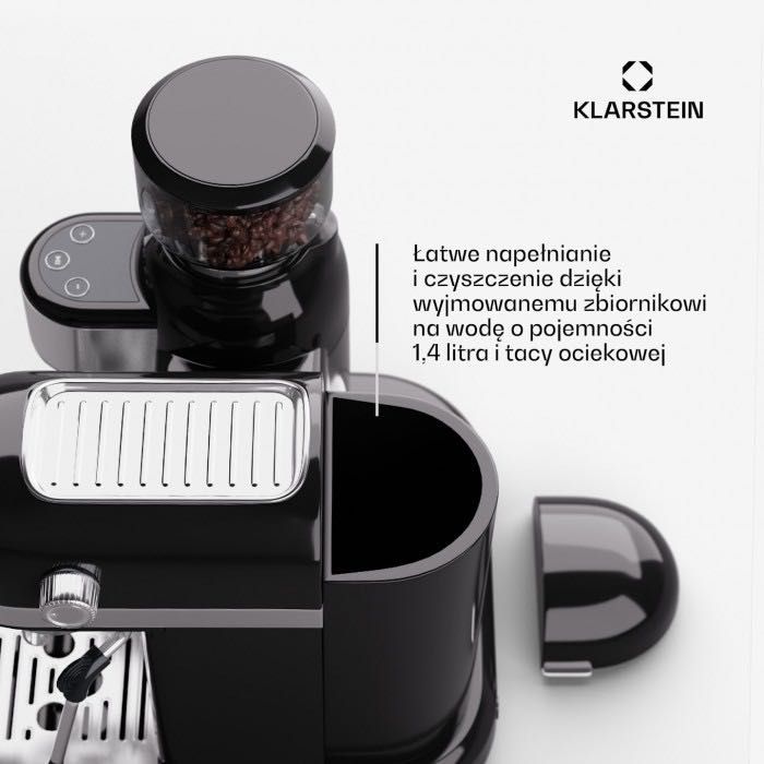 Эспрессо-машина  Bella Café с кофемолкой 1550 Вт, 20 бар, 1,4 л.