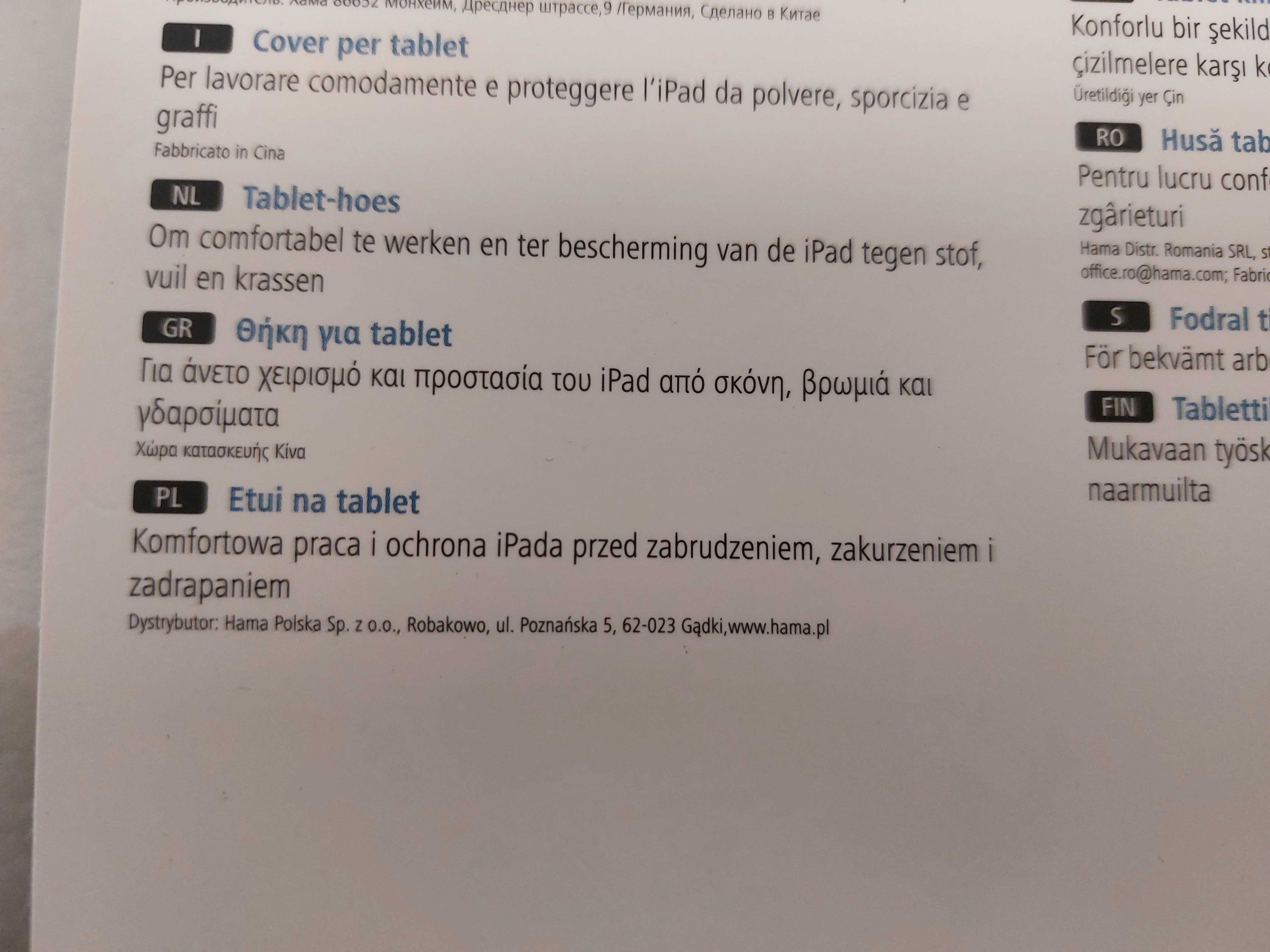 Etui, podstawka na tablet Ipad Pro 12.9 niebieski