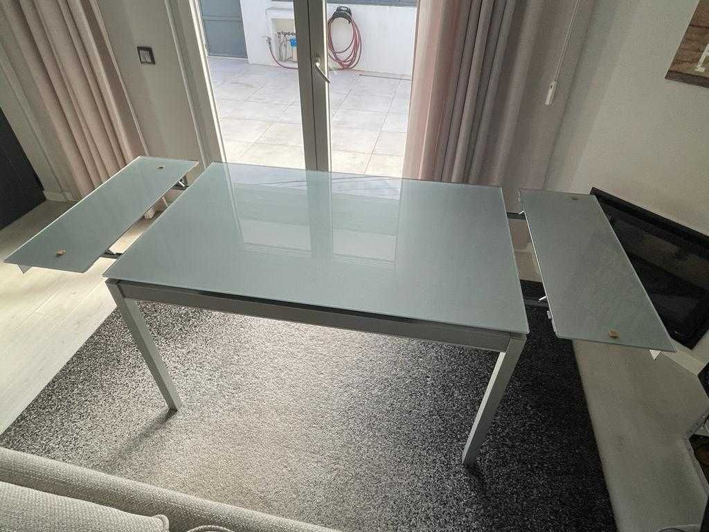 Mesa de vidro Extensível