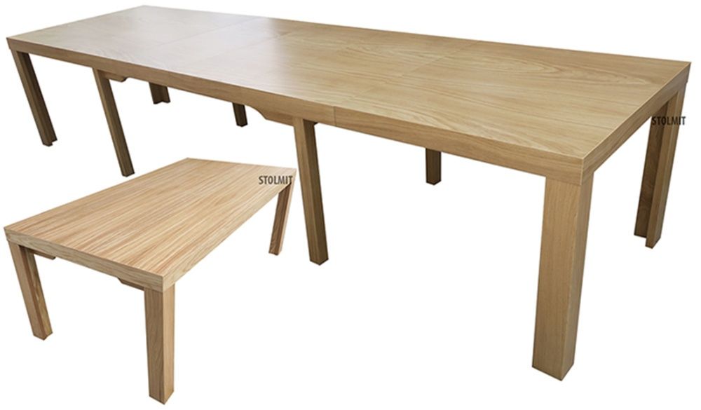 Debowy stół rozkłądany do duzych wymiarów 8 nóg stabilny
