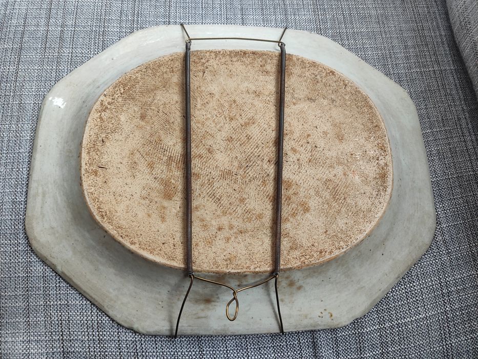 Travessa oitavada porcelana chinesa "cantão"