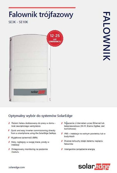 Falownik SolarEdge- SE4K - RW0TEBNN4