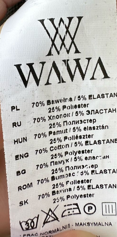 Czarna tunika z dżetami WAWA rozmiar 44/46
