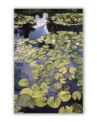 Obraz olejny pt. „Kwiaty wody” 40x60 cm