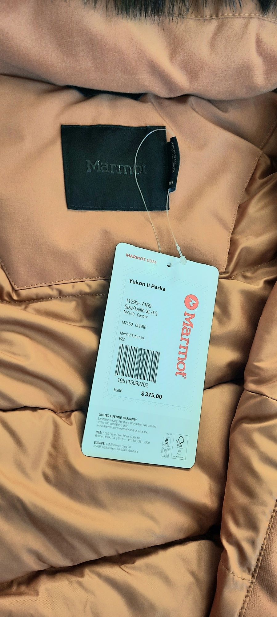 Чоловічий пуховик Marmot Yukon II Down Parka XL