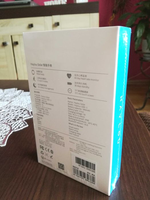 Smartwatch Haylou Solar LS05-1. Nowy, zalaminowane pudełko