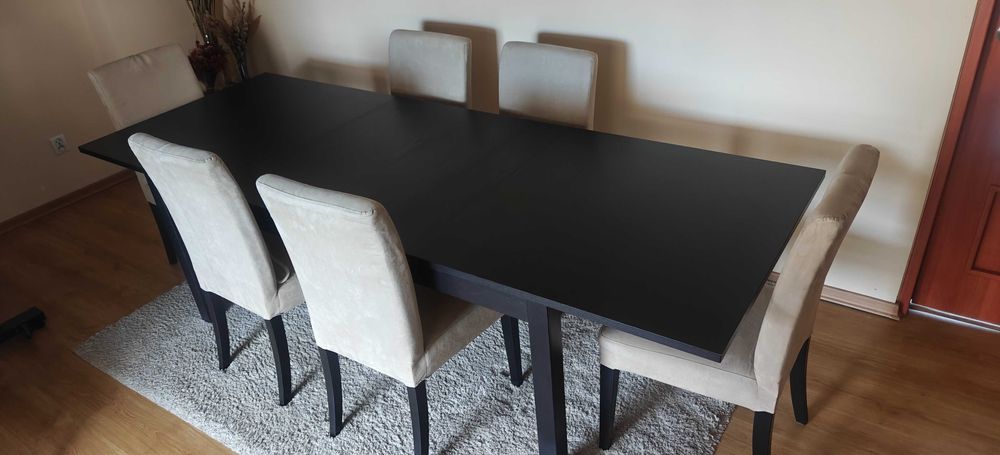 Stół Ikea Bjursta Wymiary 175-260/95 Kolor Wenge Jak Nowy Transport!!!