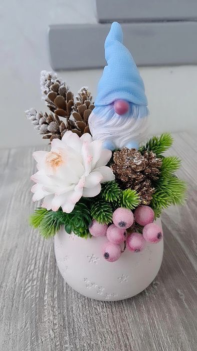 Новогодняя композиция из мыла