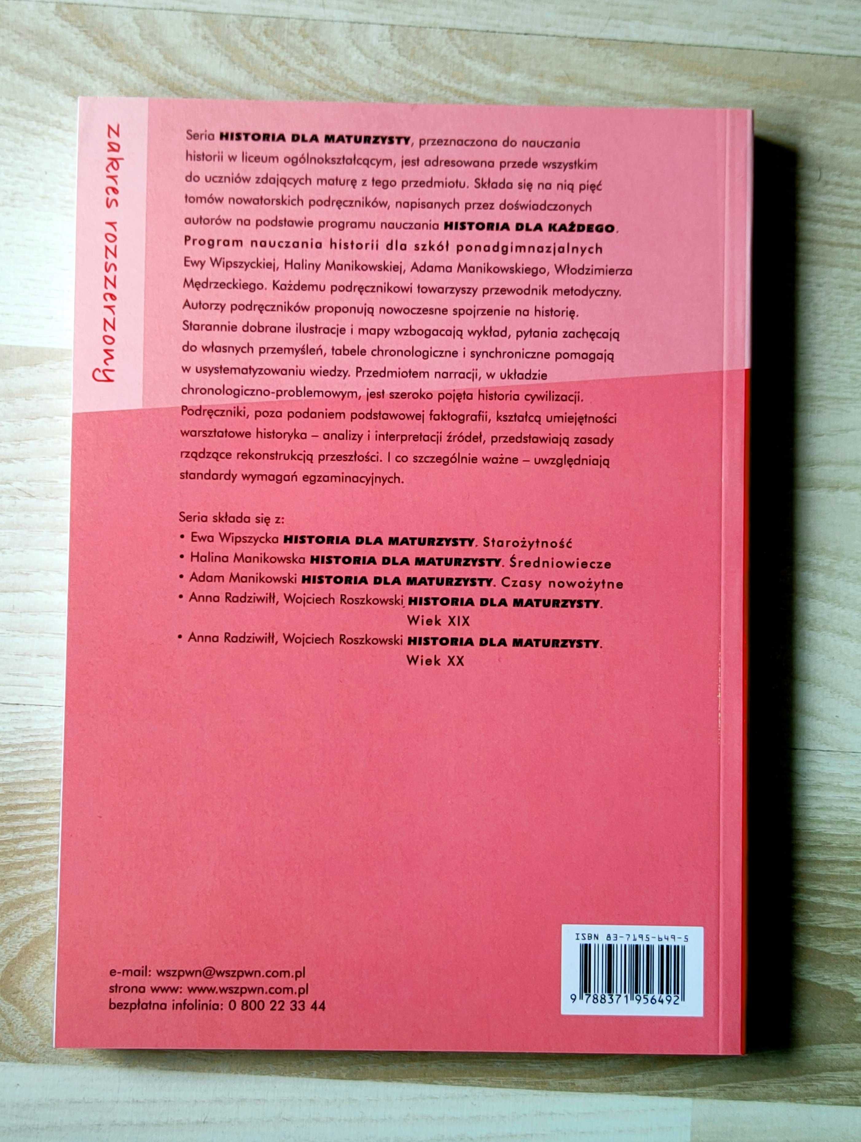 HISTORIA dla Maturzysty 2 Książki ŚREDNIOWIECZE Czasy Nowożytne