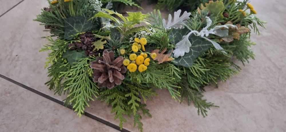 Wianek kompozycja  jesienna