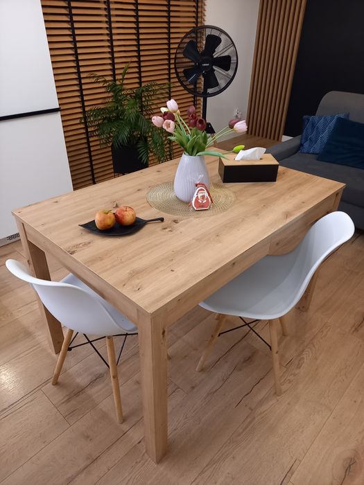 Duży stylowy Stół rozkładany Dąb Artisan | D.120 - 240! S.80 x W.76 cm