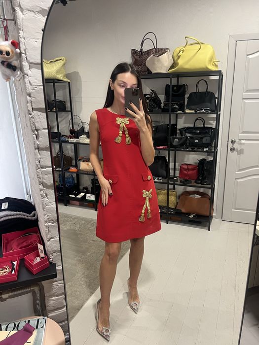 Червона сукня Dolce&Gabbana, розмір М, розпродаж до 90% знижки, люкс