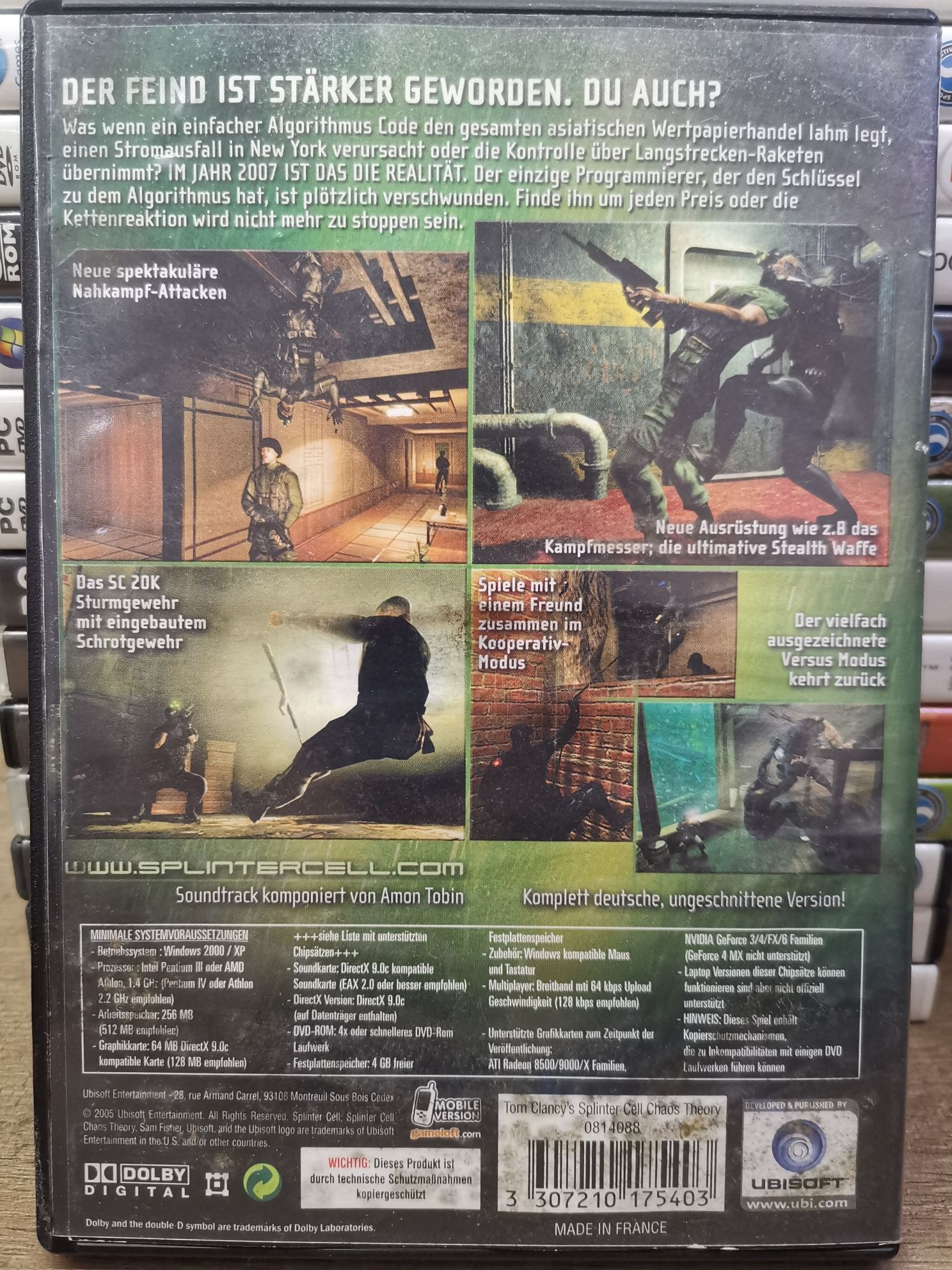 Gra PC Splinter Cell Chaos Thedry płyta prawie ideal