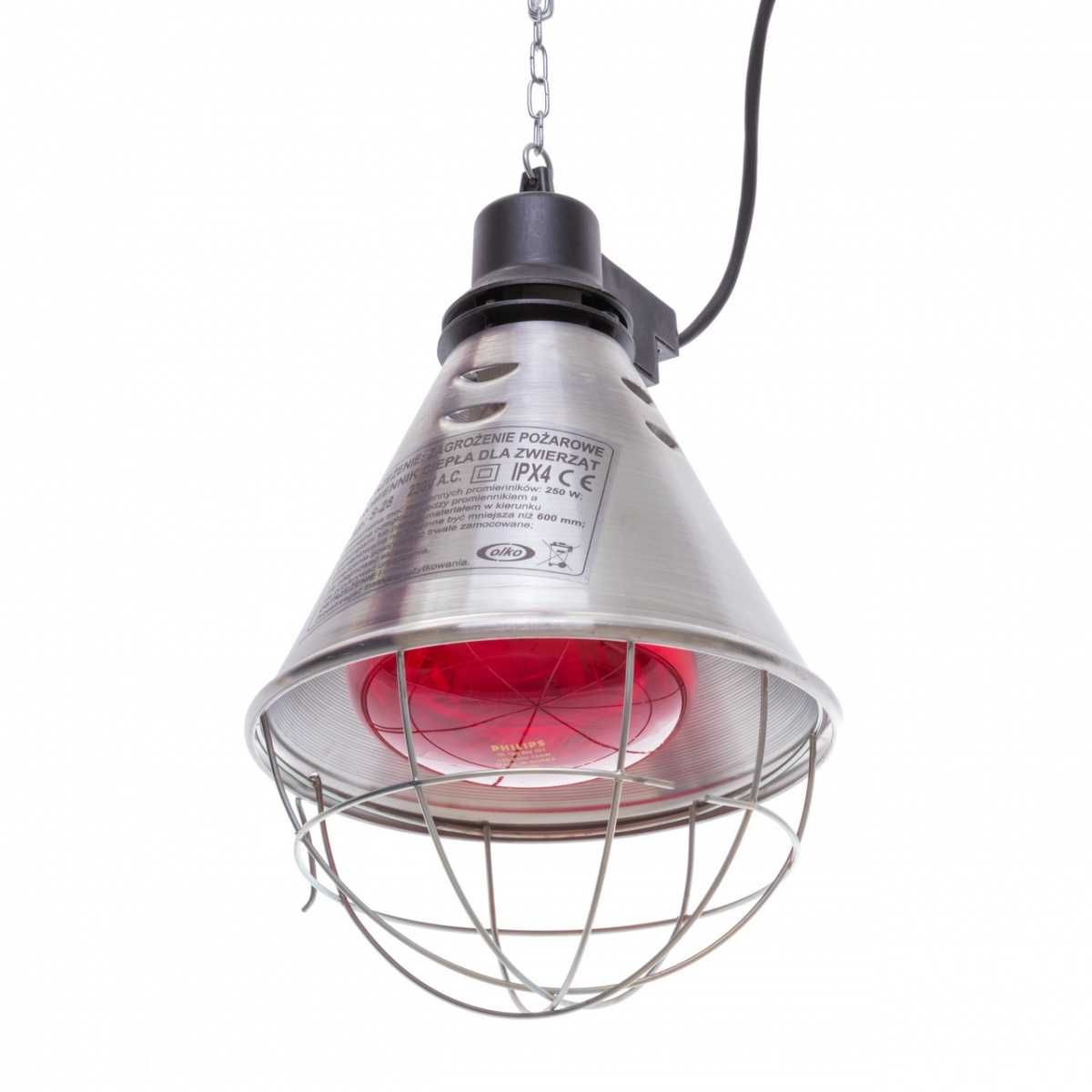 Lampa grzewcza sztuczna kwoka + promiennik czerwony ZESTAW
