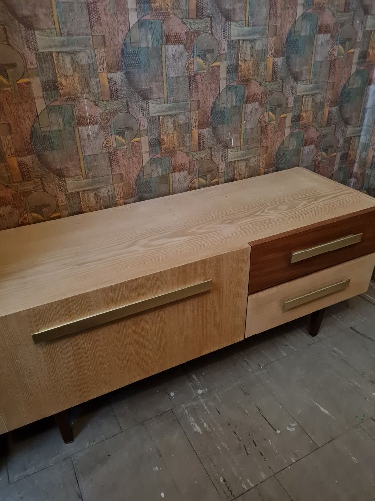 Szafka vintage,mały sideboard, lata 70