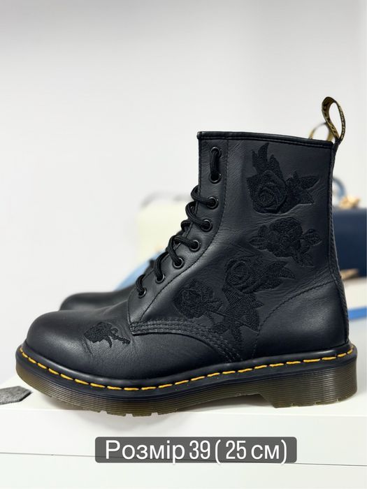 Dr. Martens 1460 Vonda Mono Floral – Black Softy  39 нові оригінал