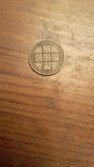 Moedas 20 centavos, Escudo português, bronze